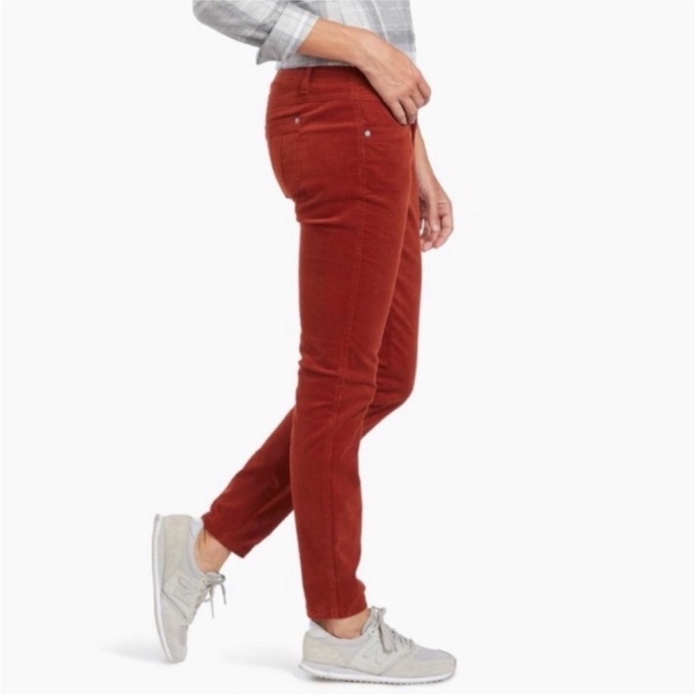 Kühl Corduroy Streamline Skinny Pants 10 Short | Burnt Orange Mid-Rise Outdoor